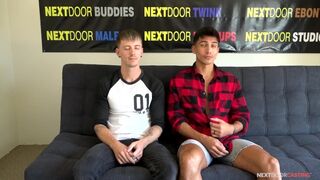 NextDoorCasting - Married Couples first Time Fuck on Camera - 1 image