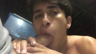Sucking up some Anonymous Str8 BWC Monster cock on a couch in my garage. Im such a cocksucker OMG - 14 image