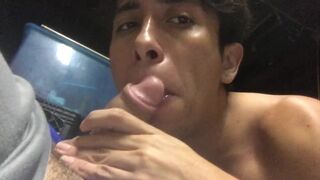 Sucking up some Anonymous Str8 BWC Monster cock on a couch in my garage. Im such a cocksucker OMG - 2 image