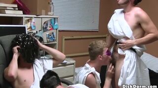 RealityDudes - Dilettante College Students Engulfing Dongs in Dorm - 4 image