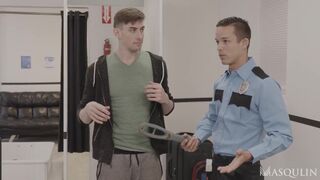 Airport Security Michael DelRay take Jack Hunter for a Private Examination - 2 image