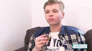 Handsome Blondie James Gets Dicked By His Thick Cock Roomie William! - 3 image