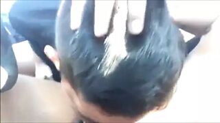 Twink gives Blowjob in Carpark. - 1 image