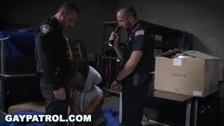 GAY PATROL - Crooked Cops Bust A Black Thug And Fuck Him Real Good - 3 image