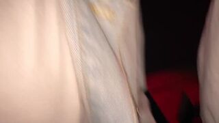 2 guys cum in mouth and ass of fagot in gay club - 3 image