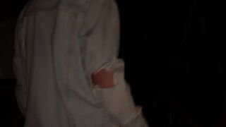 2 guys cum in mouth and ass of fagot in gay club - 4 image