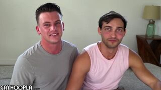 2 college jocks fuck before class. GAY SEX - 2 image