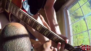 unfathomable oral job with large cumshots with my guitarist - 2 image