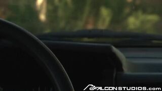 FalconStudios - Str8 Hitchhiker Copulates Driver To Pay For - 2 image