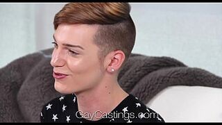 HD GayCastings - Young twink Lenox huge facial by amateur - 1 image