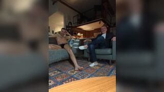 DAD AND DUDE Q&A ends up with KISS DEEPTHROAT CUM - 2 image