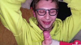 POV Boyfriend in Glasses Deep Sucking my Cock after College - 15 image