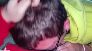 POV Boyfriend in Glasses Deep Sucking my Cock after College - 9 image