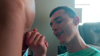 Oiled Up Bareback Anal Big Dick Muscle Hunk Pounds Skinny Twink Sucking Dick, Eating Ass, Fucking - 6 image