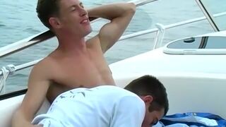 Outdoor anal boat ride with UK twinks Lucas and Kyle Lucas - 8 image