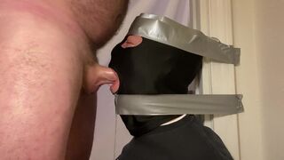 Straight alpha tapes fag cocksucker to the wall - 2 image