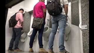 Guys Jerking off at the Urinals - 1 image