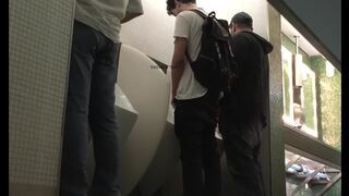 Guys Jerking off at the Urinals - 2 image