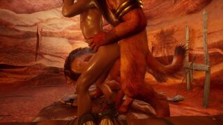 Two prisoners being devoured by monster cocks 3D - 12 image