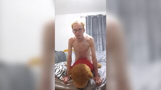 Compilation of very skinny cute teen fucking and getting fucked by his teddy bear - 12 image