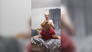 Compilation of very skinny cute teen fucking and getting fucked by his teddy bear - 13 image