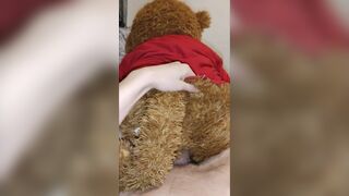 Compilation of very skinny cute teen fucking and getting fucked by his teddy bear - 9 image