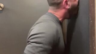 Swallowing straight Darksome Cock in my GloryHole in Miami - 4 image
