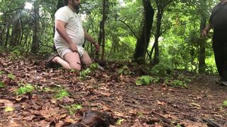Mature blowjob captive in the woods - 3 image