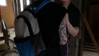 Twinks fuck in an abandoned house (Part 2) - 2 image