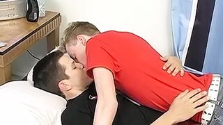 Inexperienced twinks Kevin Grey and Luke Anderson anal breed and cum - 1 image
