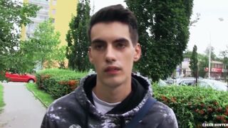 Czech Hunter 473 - gay for pay amateur skinny dude - 2 image