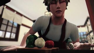 Heros Breakfast - Izuku Midoriya x Katsuki Bakugo My Hero Academia - 3D Animation The Sims 4 - 4 image