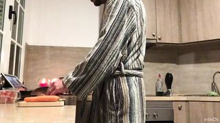 Valuable sex with Dad in the kitchen. - 1 image