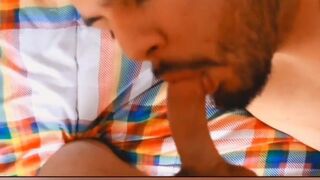 Enjoying each other.. Cock worshiping. Ass eating. Hot couple. - 15 image