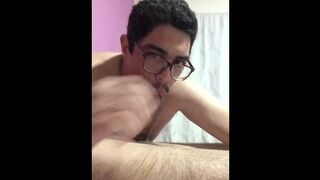 I suck the cock further friend and I limit myself with my dildo - 1 image
