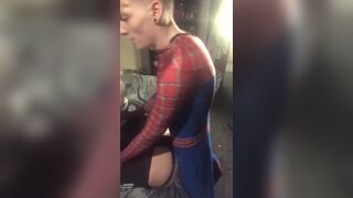 Spider man dominates British bi chav - 14 image