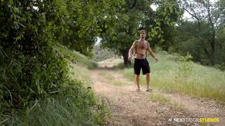 Donte Thick Joins two Hunks In Public Park - NextDoorStudios - 2 image