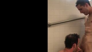 Twink and Jock Blow Loads in the Shower - 12 image