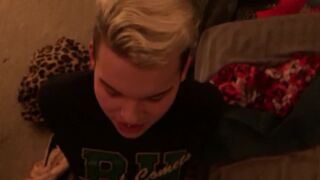 Blonde Twink’s first Time Swallowing - 3 image