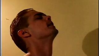 Randy stud gets ass waxed and sucks cock - 1 image