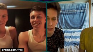 Bromo - two Twink Couples Jacob & Joshua and Jake & Isaac Turn each other on through a Video Call - 3 image