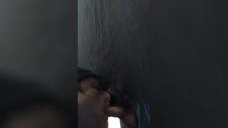 Very loud dominant daddy, returning visitor to my glory hole,, uses my mouth as a cum dump once more - 13 image
