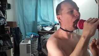 gay mini machine dildo deepthroat throatpie and nosepie - 5 image