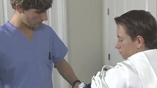 Navy twinks anal fuck after having an examination by doctor - 1 image