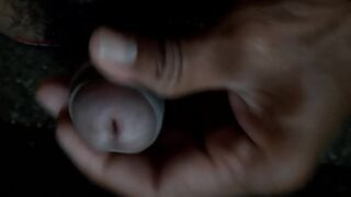 While rubbing the big black pen on the bed. - 2 image