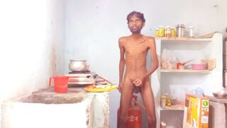 Hot boy Rajeshplayboy993 Cooking video part 2. Fingering in the ass, masturbating big nice cock - 10 image