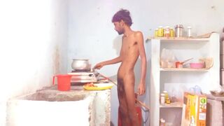 Hot boy Rajeshplayboy993 Cooking video part 2. Fingering in the ass, masturbating big nice cock - 3 image