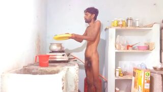 Hot boy Rajeshplayboy993 Cooking video part 2. Fingering in the ass, masturbating big nice cock - 8 image