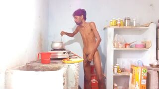 Hot boy Rajeshplayboy993 Cooking video part 2. Fingering in the ass, masturbating big nice cock - 9 image