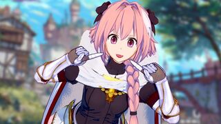 Cute Trap Astolfo Gets Pounded in the Ass - 1 image